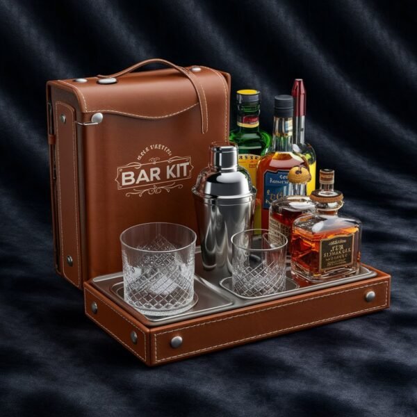Leather Bar Set